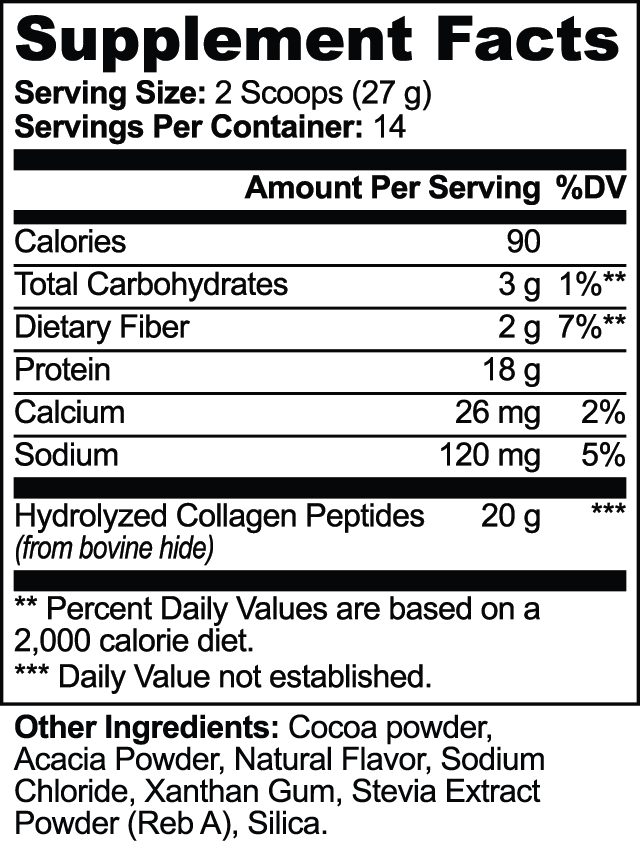 Grass-Fed Collagen Peptides Powder (Chocolate)